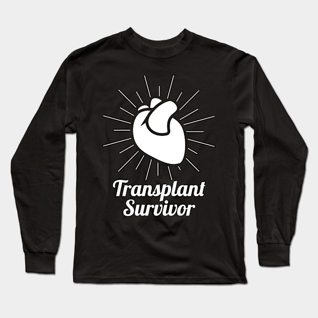 Heart Transplant Survivor Long Sleeve T-Shirt by Wizardmode